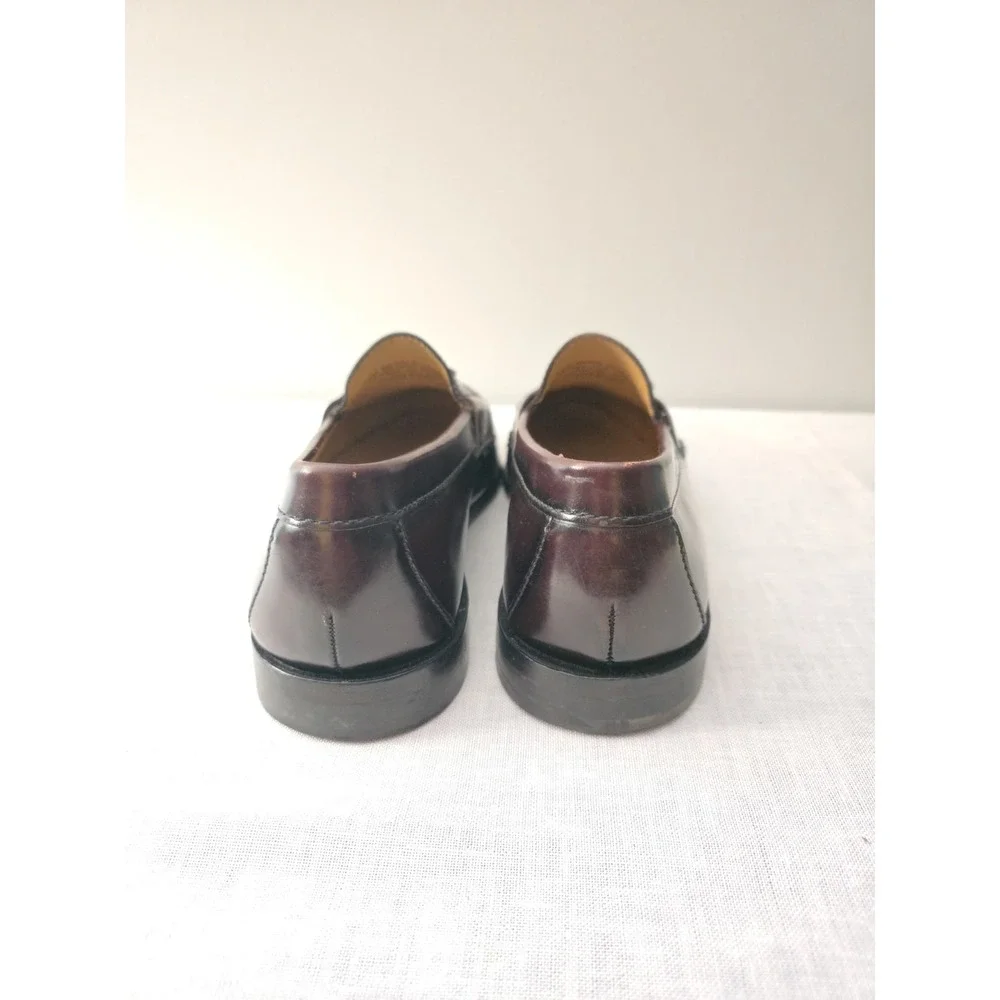 Brass Boot Walking Gloves Men's Burgundy Tassel Loafers Dress Shoes Size 9.5